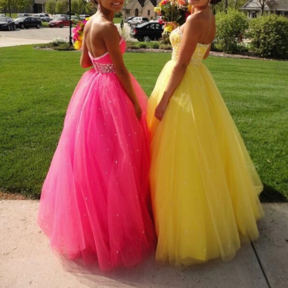 Pink prom dress